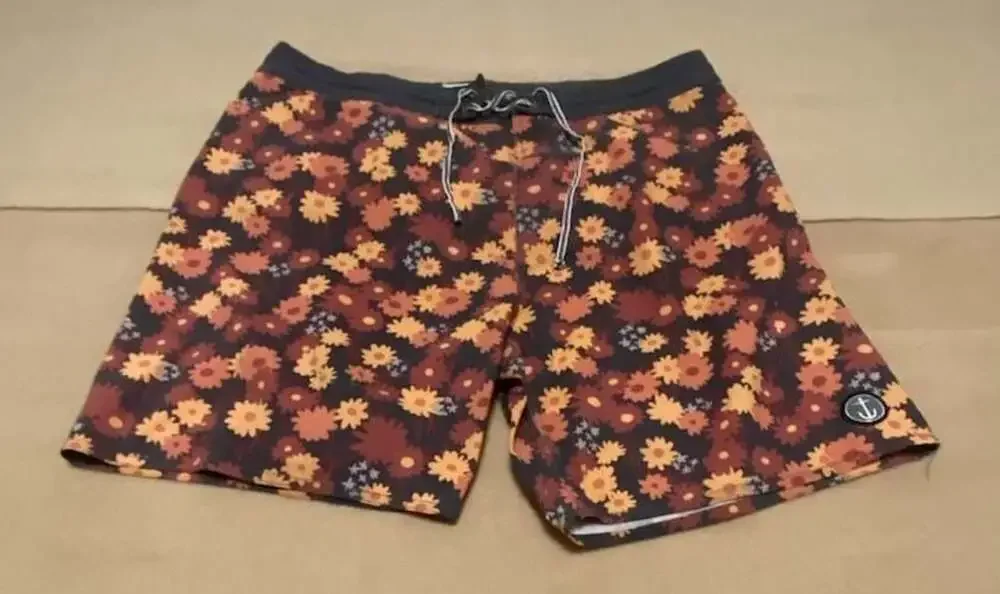 Captain Fin Men's Floral Print Swim Trunks